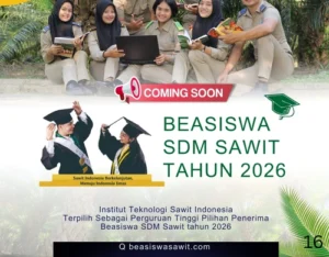 Beasiswa sawit kuliah geratis sampai perguruan tinggi